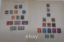 Album-2 vintage de collection de timbres du monde entier avec plus de 1 400 timbres – 137 pages