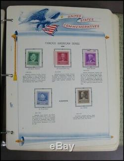Album Commémoratif Historique White Ace 1939-1957 Collection De Timbres Usps 100 Pages