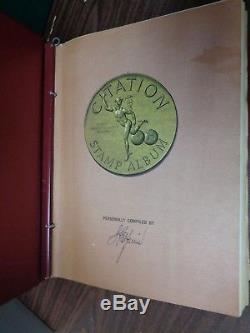 Album De Collection De Timbres De Ww De Citation Harris Plus De 5 600 Différents Début-milieu Des Années 1960