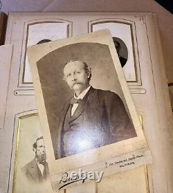 Album De Photos Anciennes CIVIL War Era Iowa Philadelphia New York Tax Timbres Ids 1800