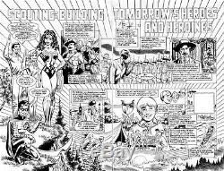 Album De Timbres Ctc # 2 Pgs. 4 & 5 Wonder Woman & Robin Dps Art Par Norm Breyfogle