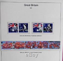 Album De Timbres De Luxe De La Collection Westminster GB Mint Um Decimal 1971-1989