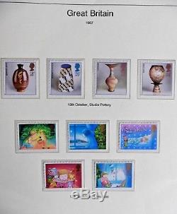 Album De Timbres De Luxe De La Collection Westminster GB Mint Um Decimal 1971-1989