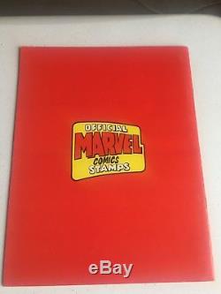 Album De Timbres Super-héros Marvel DC (1976) W Enveloppes De Timbres Marvel Mania Hi Grade