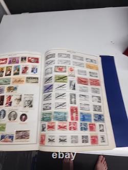 Album Deluxe Statesman Chargé de Timbres du Monde Entier. Très Anciens Timbres Américains.
