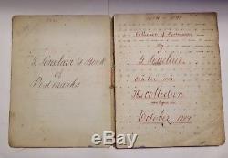 Album Philatélique Victorien Antique, Marques Postales Du Monde Entier