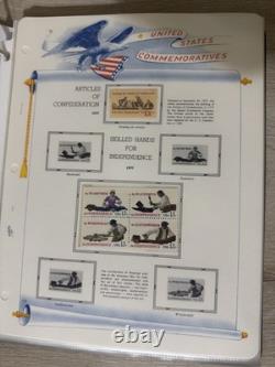 Album complet de collection de timbres commémoratifs USPS 1969-1982, 97 pages, 487 timbres