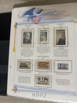 Album complet de collection de timbres commémoratifs USPS 1969-1982, 97 pages, 487 timbres