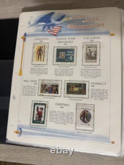 Album complet de collection de timbres commémoratifs USPS 1969-1982, 97 pages, 487 timbres