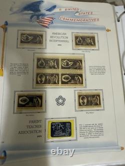 Album complet de collection de timbres commémoratifs USPS 1969-1982, 97 pages, 487 timbres