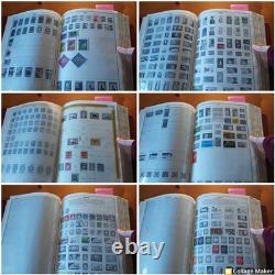 Album de Collection de Timbres VTG - Évalué - Plus de 500 Timbres - Islande - Libéria 1800-1900