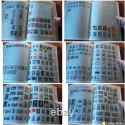 Album de Collection de Timbres VTG - Évalué - Plus de 500 Timbres - Islande - Libéria 1800-1900