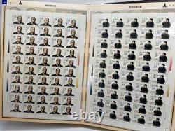 Album de Timbres Figures Célèbres de Chine Ensemble de 3 Volumes Feuilles Complètes Collection Rares