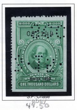 Album de Timbres Fiscaux Mystiques des États-Unis 1918-1952 Collection de 125+ Timbres Usagés et Non Usagés