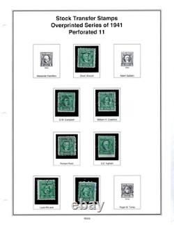Album de Timbres Fiscaux Mystiques des États-Unis 1918-1952 Collection de 125+ Timbres Usagés et Non Usagés