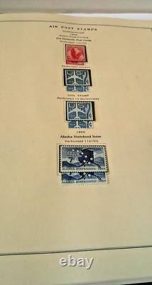 Album de Timbres Nationaux des États-Unis avec Enveloppe de Revenu de Poste Aérienne et autres Timbres BOB