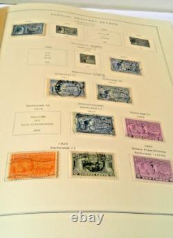 Album de Timbres Nationaux des États-Unis avec Enveloppe de Revenu de Poste Aérienne et autres Timbres BOB