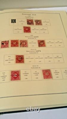 Album de Timbres Nationaux des États-Unis avec Enveloppe de Revenu de Poste Aérienne et autres Timbres BOB