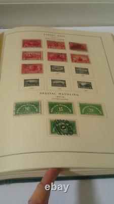 Album de Timbres Nationaux des États-Unis avec Enveloppe de Revenu de Poste Aérienne et autres Timbres BOB