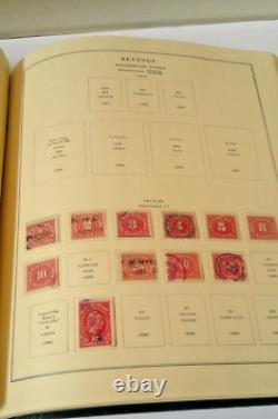 Album de Timbres Nationaux des États-Unis avec Enveloppe de Revenu de Poste Aérienne et autres Timbres BOB
