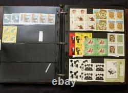 Album de collection de timbres Chine RPC blocs et feuillets souvenir 1982-1996 MNH ZAYIX