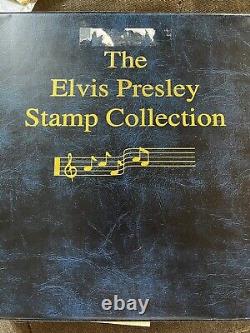 Album de collection de timbres Elvis Presley 1935-1977 livré avec 120 feuilles de timbres