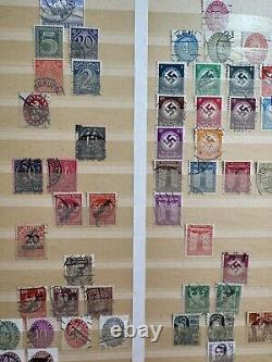 Album de collection de timbres allemands 680+ timbres (1920-1970), issues rares incluses