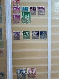 Album de collection de timbres allemands 680+ timbres (1920-1970), issues rares incluses