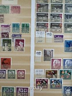 Album de collection de timbres allemands 680+ timbres (1920-1970), issues rares incluses