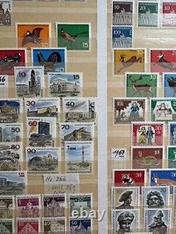 Album de collection de timbres allemands 680+ timbres (1920-1970), issues rares incluses