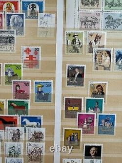 Album de collection de timbres allemands 680+ timbres (1920-1970), issues rares incluses