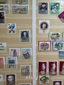 Album de collection de timbres allemands 680+ timbres (1920-1970), issues rares incluses