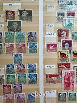 Album de collection de timbres allemands 680+ timbres (1920-1970), issues rares incluses