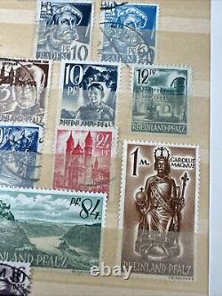 Album de collection de timbres allemands 680+ timbres (1920-1970), issues rares incluses