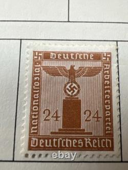 Album de collection de timbres allemands vintage Troisième Reich RDA Dantzig Bohême Moravie FDC