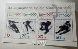 Album de collection de timbres allemands vintage Troisième Reich RDA Dantzig Bohême Moravie FDC