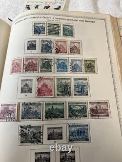 Album de collection de timbres allemands vintage Troisième Reich RDA Dantzig Bohême Moravie FDC