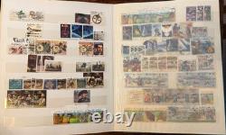 Album de collection de timbres d’Australie, plus de 400 timbres, pré-décimaux et décimaux, faune sauvage