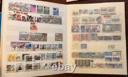 Album de collection de timbres d’Australie, plus de 400 timbres, pré-décimaux et décimaux, faune sauvage