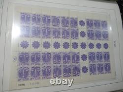 Album de collection de timbres d’Israël des années 1960-1980, feuilles neuves avec charnière, feuillets, blocs souvenirs