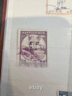 Album de collection de timbres de Grèce