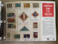 Album de collection de timbres de l’Union soviétique 1968-1991 neufs sans charnière 50 pages timbres Russie URSS