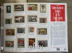 Album de collection de timbres de l’Union soviétique 1968-1991 neufs sans charnière 50 pages timbres Russie URSS