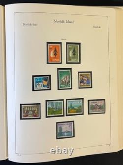 Album de collection de timbres de l’île Norfolk, neuf (MNH), 1947-1989 ZAYIX