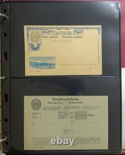 Album de collection de timbres de papeterie postale de Suisse ZAYIX