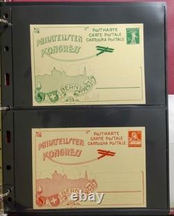 Album de collection de timbres de papeterie postale de Suisse ZAYIX