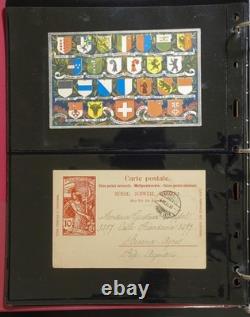 Album de collection de timbres de papeterie postale de Suisse ZAYIX