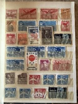 Album de collection de timbres du 20e siècle États-Unis, Canada et nations d'outre-mer Vol 1