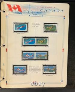 Album de collection de timbres du Canada, pages White Ace, neuf avec gomme d’origine (MNH), 1978-1985 ZAYIX