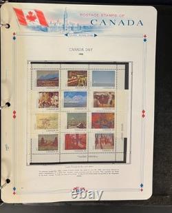 Album de collection de timbres du Canada, pages White Ace, neuf avec gomme d’origine (MNH), 1978-1985 ZAYIX